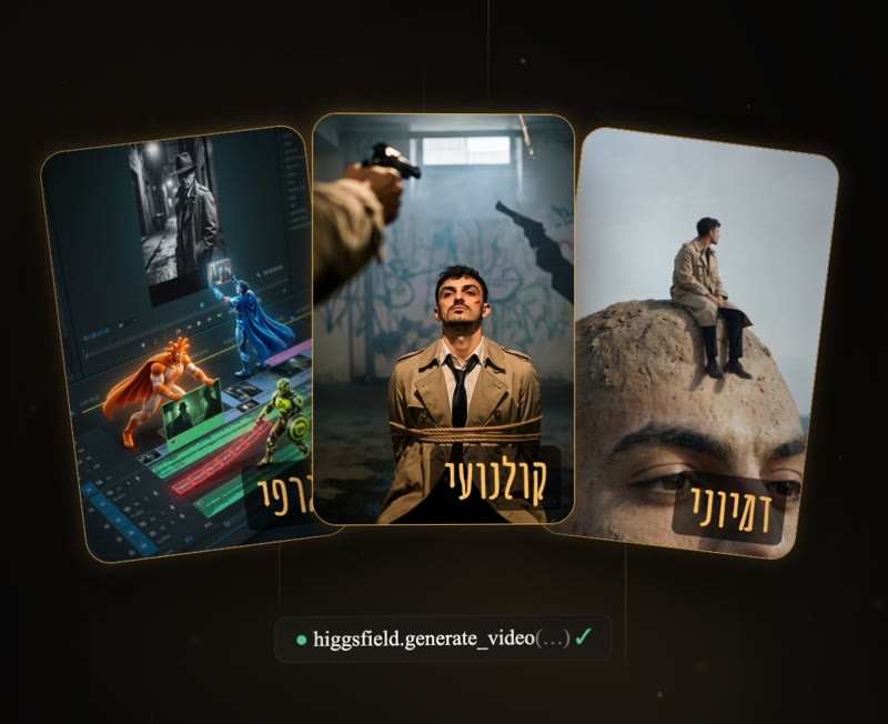 שלושה כרטיסים: דמיוני, קולנועי וגרפי